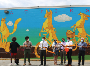 Let's Go mural unveiling and ribbon cutting